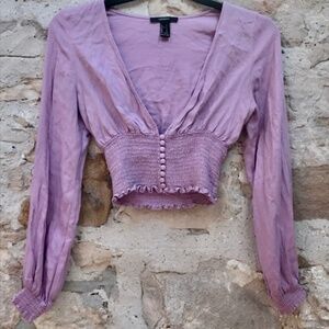 Forever 21 lilac princess blouse